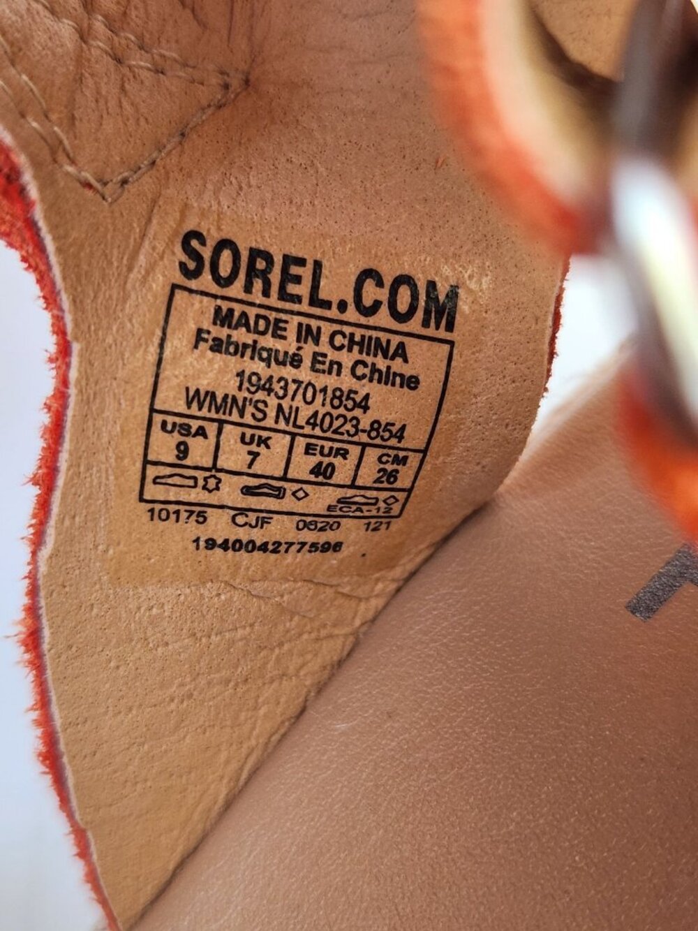 Sorel Cameron Red Wedge Espadrille Sandals Strappy Sexy Summer Glam Boho Party - Picture 7 of 9